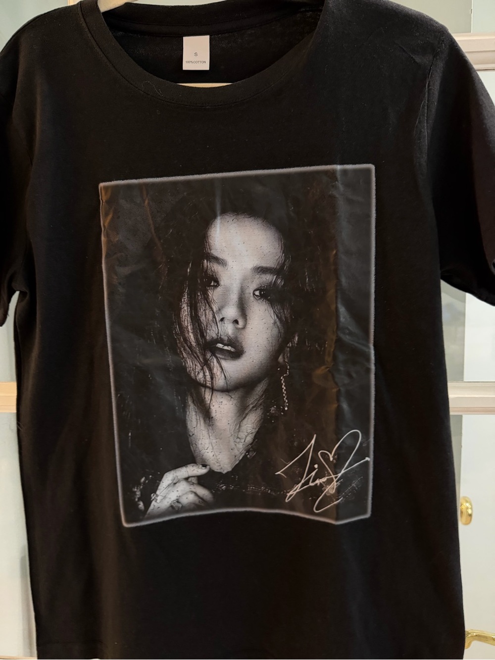 BLACKPINK JISOO T SHIRT Cotton Concert Kpop Size S New Tee Band Tee Top
